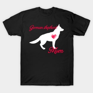 German shepherd terrier mom   cute mother's day t shirt for dog lovers T-Shirt